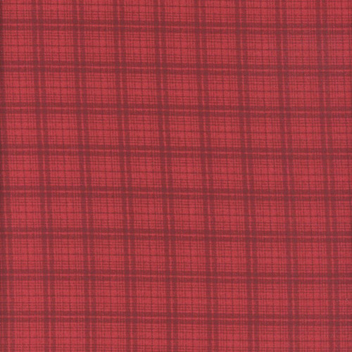 Benartex Fabrics American Valor Cheryl Haynes Red Tonal Plaid, red fabric with a plaid pattern.