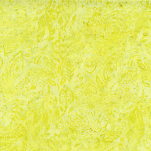 Timeless Treasures Fabrics Tonga Batiks Lilypad Under Water Plants Pear Green