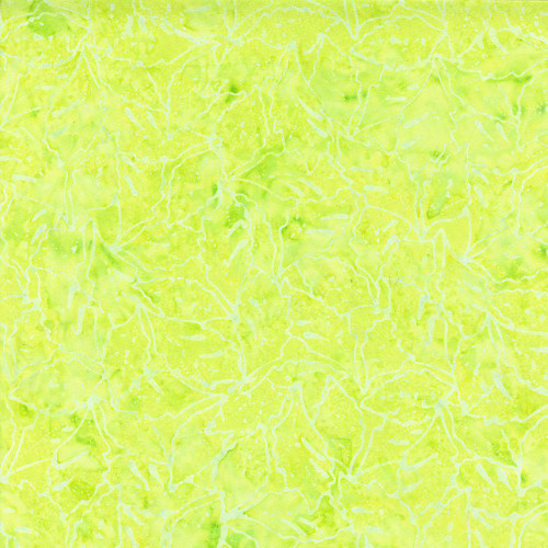 Timeless Treasures Fabrics Tonga Batiks Lilypad Leaf Lace Apple Green