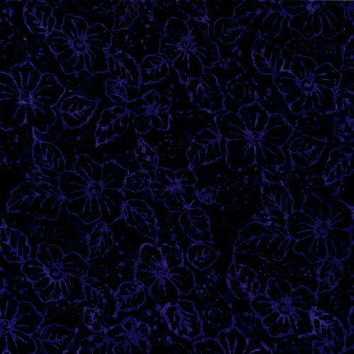 Timeless Treasures Fabrics Tonga Batiks Lilypad Pearled Floral Grape Purple
