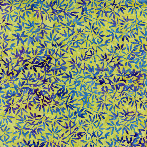 Timeless Treasures Fabrics Tonga Batiks Lilypad Bamboo Leaves Meadow Green