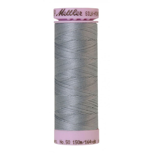 Mettler Silk Finish 50wt 164yd Cotton Thread Ash Blue