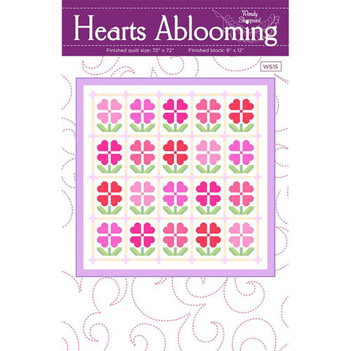 Hearts Ablooming Quilting Pattern by Wendy Sheppard