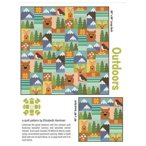 Outdoors Quilt Pattern by Elizabeth Hartman Moda Fabrics Scenery