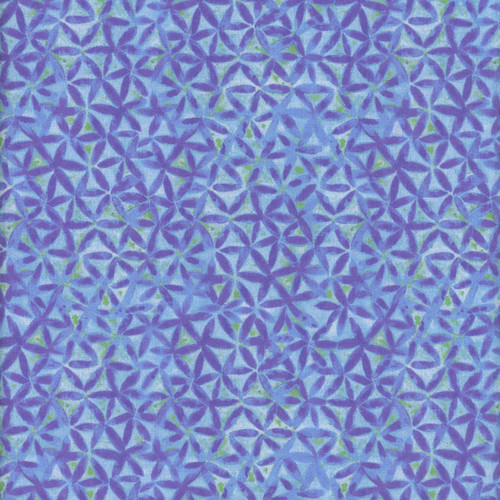 Timeless Treasures Fabrics Love Spell Star Flower Geo Denim Blue