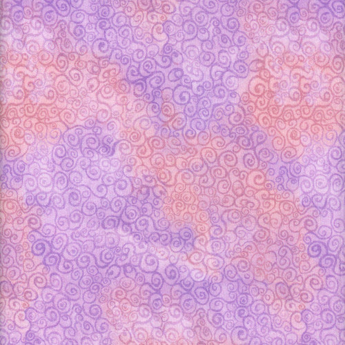 Timeless Treasures Fabrics Love Spell Scroll Swirls Purple Pink