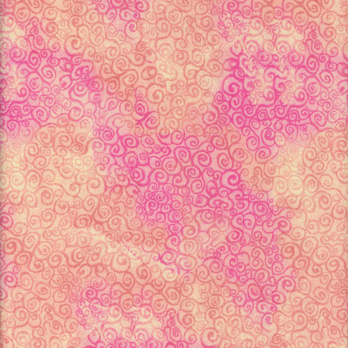 Timeless Treasures Fabrics Love Spell Scroll Swirls Orange Yellow