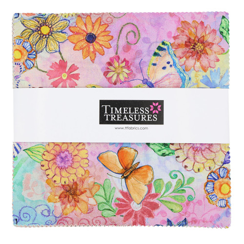 Timeless Treasures Fabrics Love Spell Layer Cake 42 Ten Inch Squares Lovespell
