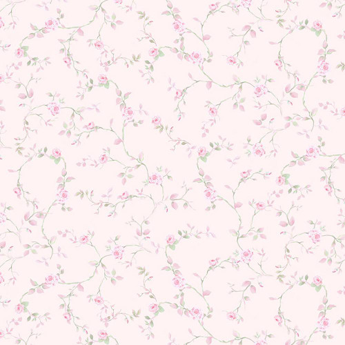 Timeless Treasures Fabrics Pretty In Pink Rose Vines Lemonade Pink