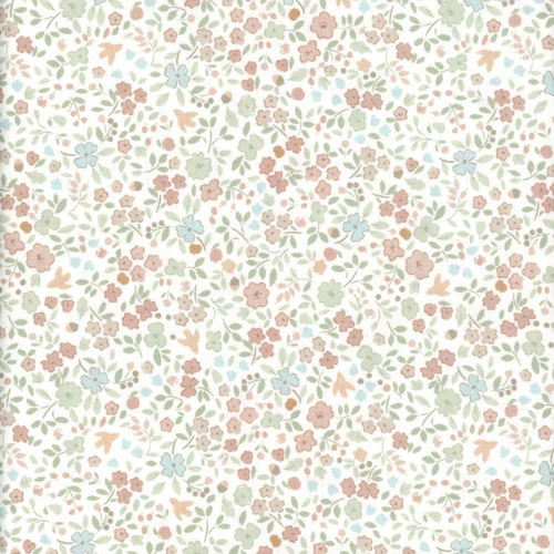 Dear Stella Fabrics Woodland Willow Blossoming Whisper Cream