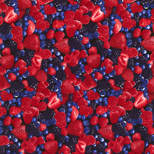 Timeless Treasures Fabrics Fruit Bowl Berries Berry