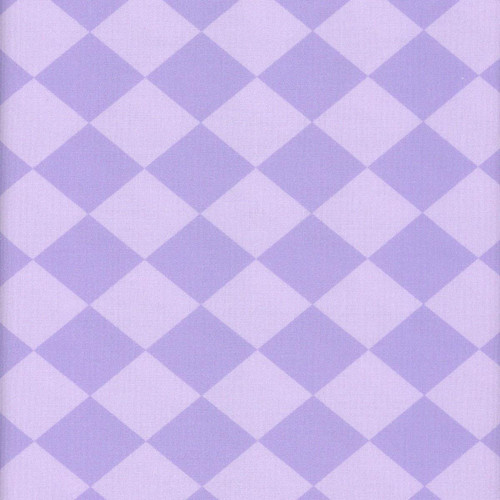 Windham Fabrics Twirling Tutus Whistler Studios Lilac Purple Shine Bright, lavender and purple argyle patterned fabric. 