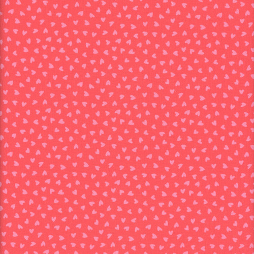 Windham Fabrics Twirling Tutus Whistler Studios Coral Pink Tiny Hearts