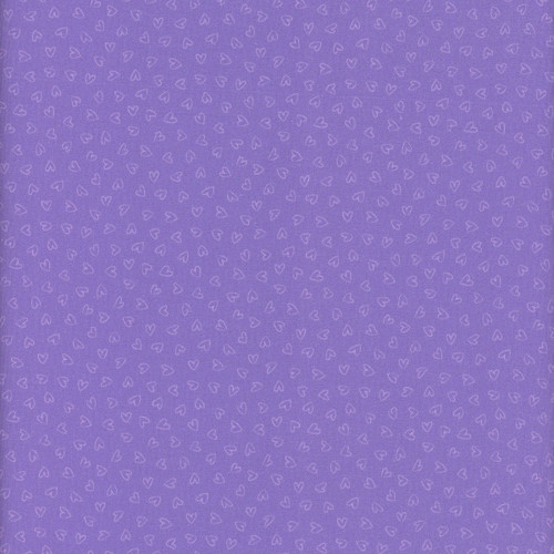 Windham Fabrics Twirling Tutus Whistler Studios Purple Open Hearts