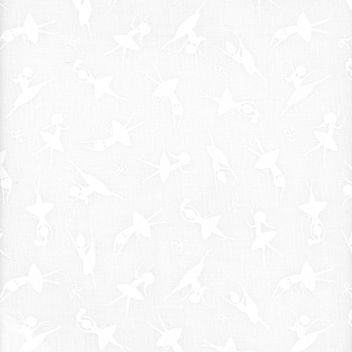Windham Fabrics Twirling Tutus Whistler Studios White On White Twirling Tulle