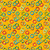 FreeSpirit Fabrics Riviera Odile Bailloeul Lazy Loops Yellow, colorful loops patterned fabric on bright yellow background.