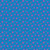 FreeSpirit Fabrics Kaffe Fassett Collective Bits & Bobs by Brandon Mably Brollies Blue, intricate geometric floral pattern in shades of blue and purple with small diamond accents.