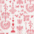 Andover Fabrics Jinny by Alison Glass Redwork Cherry