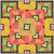 Andover Fabrics Jinny Alison Glass Colour Fusion Quilt Kit, colorful quilt featuring geometric patterns and vibrant floral designs.