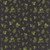 Wilmington Prints Fabrics Sunshine Whispers Bruce Park Leaves Toss Black Green, fabric design with green leaves scattered on a black background