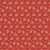3 Wishes Fabrics Dancing Very Merry Gingerbread Christmas Fabric Red Mini Gingerbread Men, festive Christmas fabric with small gingerbread man pattern and snowflakes.