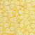 Lumin Fabrics Island Batik Countryside Charm Batiks Small Flowers and Leaves Yellow Cornmeal, fabric featuring a yellow background with white floral and leaf patterns for quilting or sewing projects.