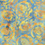 Lumin Fabrics Island Batik Countryside Charm Batiks Large Floral Blue Sky, fabric with large floral batik pattern in blue, yellow, and orange hues.
