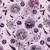 Lumin Fabrics Island Batik Secret Garden Batiks Medium Daisies and Lillies Purple Lavender