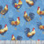 Lumin Fabrics White Owl Rooster Reverie Susan Winget Roosters Blue
