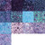 Lumin Fabrics Island Batik Secret Garden Batiks 2.5 Inch Strips, a collection of vibrant fabric strips with floral and nature-inspired patterns in shades of purple, blue, and teal.