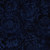 Lumin Fabrics Island Batik Countryside Charm Batiks Large Floral Blue Storm, dark blue floral batik fabric with subtle shades of blue for a textured and elegant look.