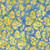 Lumin Fabrics Island Batik Countryside Charm Batiks Condensed Leaves Blue Powder Blue, a fabric with a pattern of yellow leaves on a powder blue background.