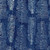 Lumin Fabrics Island Batik Meadow Brook Batiks Ferns Blue Bluebird, fabric featuring white fern and blue bird motifs on a dark blue background.