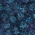 Lumin Fabrics Island Batik Rosy Bloom Batiks Flowers and Dots Purple Eggplant, vibrant purple batik fabric with floral and dot patterns in various shades of blue.