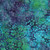 Lumin Fabrics Island Batik Springtime Bouquet Batiks Small Flowers and Leaves Blue Turquoise Purple, vibrant fabric with small blue, turquoise, and purple floral pattern and leafy accents.