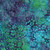 Lumin Fabrics Island Batik Springtime Bouquet Batiks Small Flowers and Leaves Blue Turquoise Purple