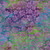 Lumin Fabrics Island Batik Springtime Bouquet Batiks Small Flowers and Leaves Multi Turquoise Green, fabric with pink floral pattern on multicolored background.