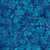 Lumin Fabrics Island Batik Sunflower Spice Batiks Acorns and Leaves Blue Shark, blue batik fabric with sunflower, acorns, and leaf patterns in shades of blue.