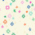 Dear Stella Fabrics Quiltstellation Pammie Jane Quiltstellation Andromeda Black, colorful star and square patterns on light background
