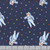 Dear Stella Fabrics Meowter Space Pammie Jane Catsa Navy Blue