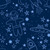 Dear Stella Fabrics Meowter Space Pammie Jane Blast Off Navy Blue, a fabric pattern featuring astronaut cats, stars, planets, rockets, and UFOs in a space theme.