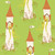 Windham Fabrics Heather Ross Favorites Green Rapunzel, fabric featuring a whimsical illustration of a tower with a princess with long blonde hair, surrounded by trees and small insects on a green background.