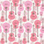 Timeless Treasures Fabrics Disco Cowgirl, pink guitars and disco balls pattern.