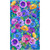 Timeless Treasures Fabrics On The Bright Side Abstract Poppy Panel 24 Fantasy, vibrant floral fabric featuring colorful poppies and intricate patterns.