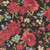 Timeless Treasures Fabrics Imperial Bloom Chong A Hwang Asian Medium Floral Metallic Black