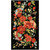 Timeless Treasures Fabrics Imperial Bloom Chong A Hwang Imperial Bloom Metallic Panel 24 Black