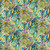 Timeless Treasures Fabrics Mosaic Bee Packed Mosaic Leaves Multi Green Purple