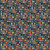 Timeless Treasures Fabrics Feline Folk Blocks Grey, colorful mosaic pattern with small rectangular and square blocks in shades of yellow, orange, pink, blue, and black on a grey background.