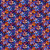 Timeless Treasures Fabrics Fantasia Packed Bright Floral Multi, vibrant mosaic of multicolored floral stained glass pattern.