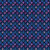 Timeless Treasures Fabrics Fantasia Geo Diamond Floral Blue